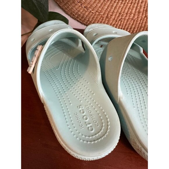 CROCS women’s size 8, blue strappy sandals - Picture 7 of 12